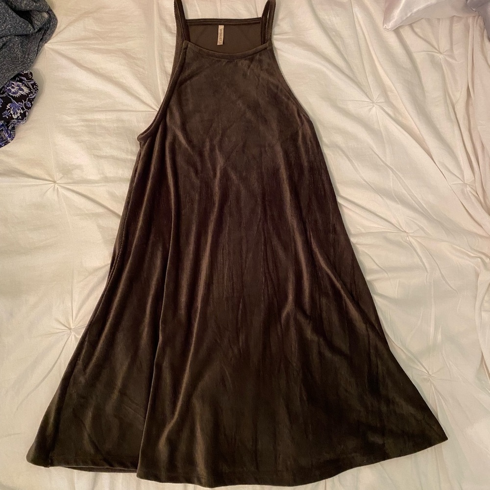 Wishlist Green Suede Dress